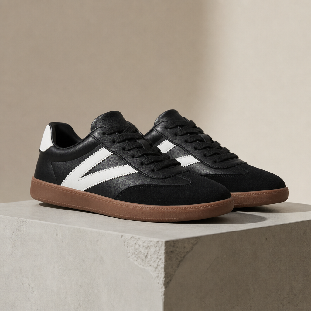 Valenica Orthopedic Trainers in Black