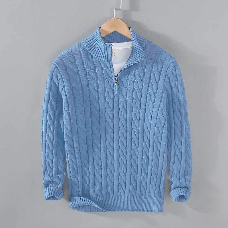 Leonardo - Wool Quarter-Zip - Edward Fraiser