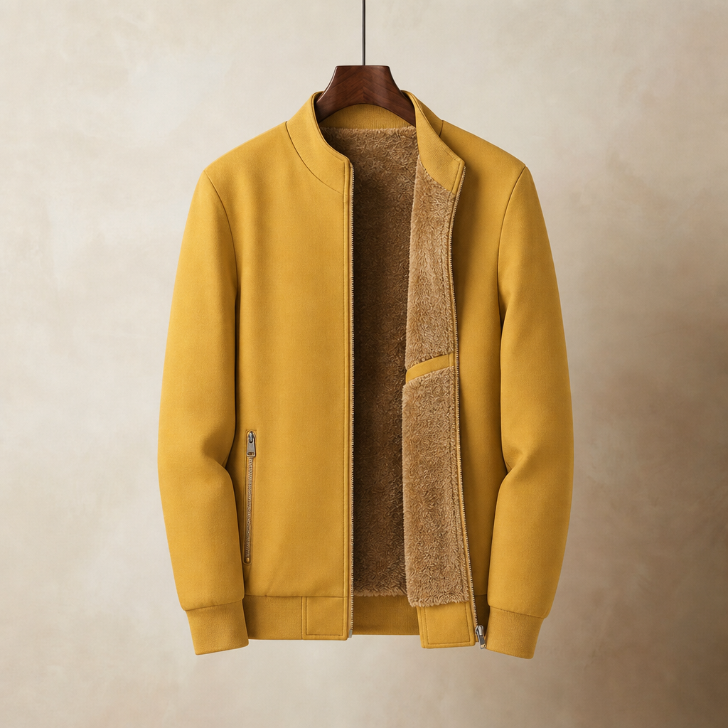 Crete Wool Jacket in Yellow