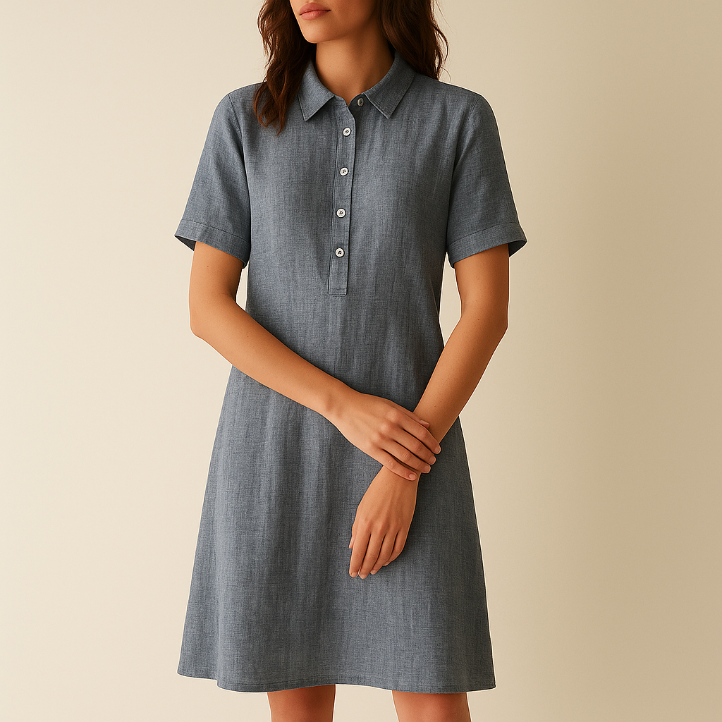 Solana Linen Shirt Dress