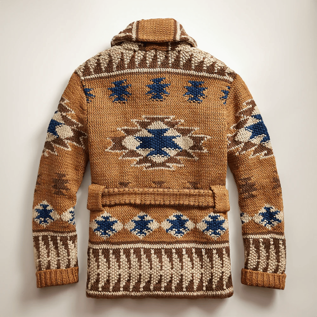 Men’s Torino Jacquard Wool Cardigan