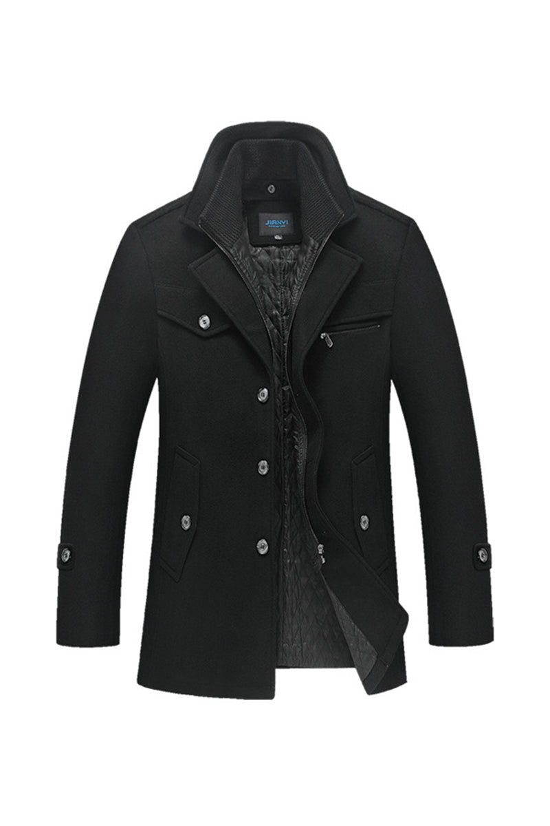 Valmont Wool Blend Long Sleeve Coat