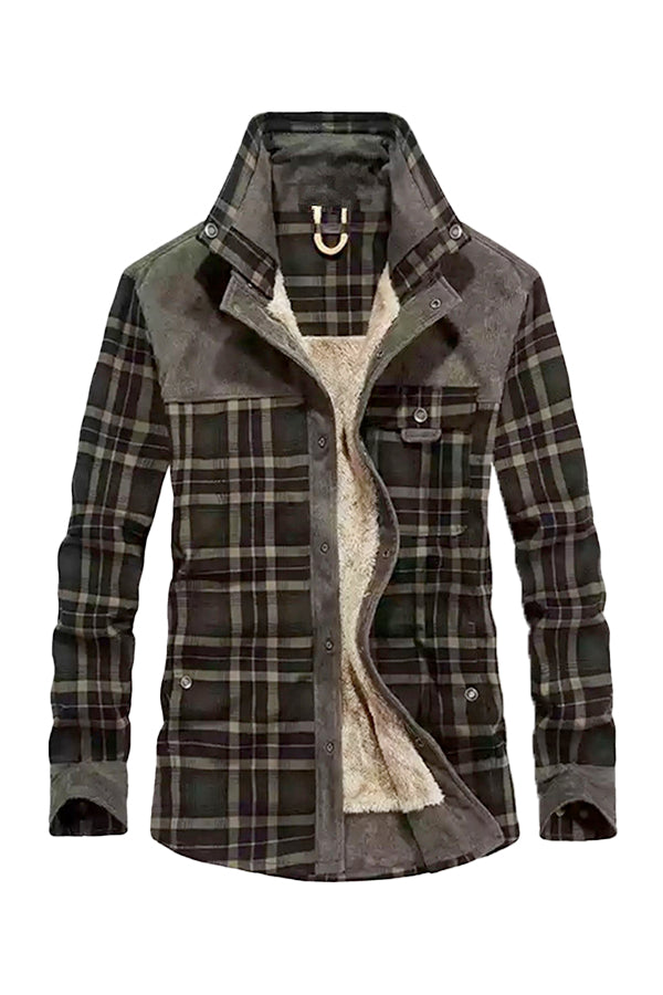 Harrison Flannel Fleece Shirt Jacket