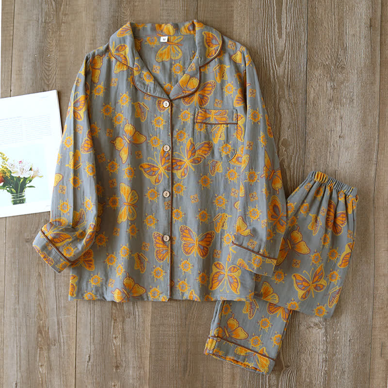 Maribel Butterfly Cotton Lounge Set