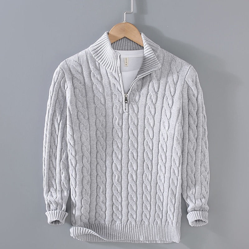 Leonardo - Wool Quarter-Zip - Edward Fraiser