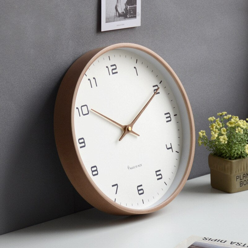 Minimalist Wooden Wall Clock – Scandinavian-Inspired Home Decor