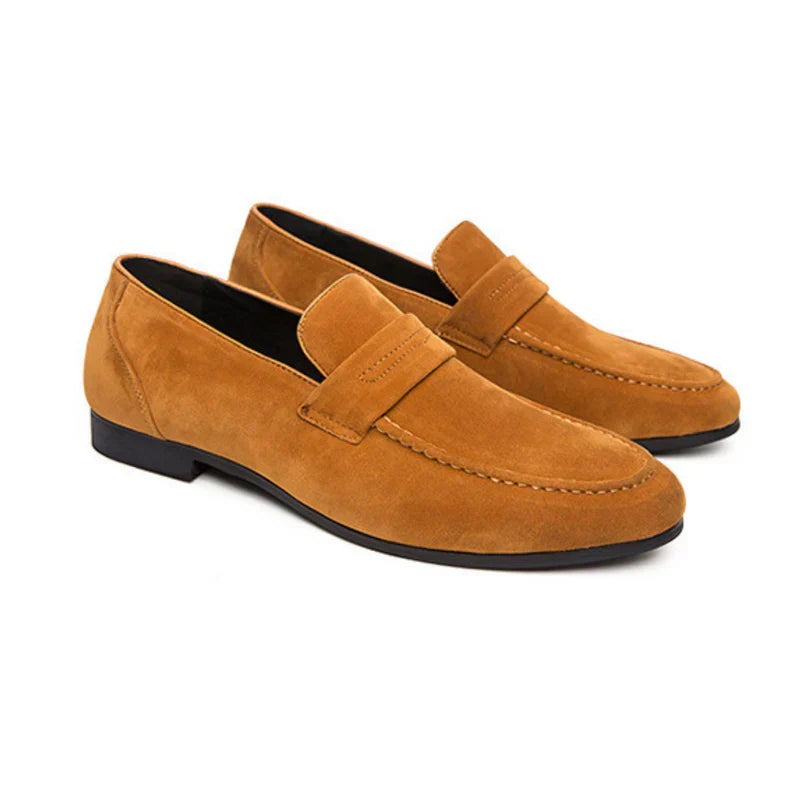 Men’s Calvini Suede Strap Loafers