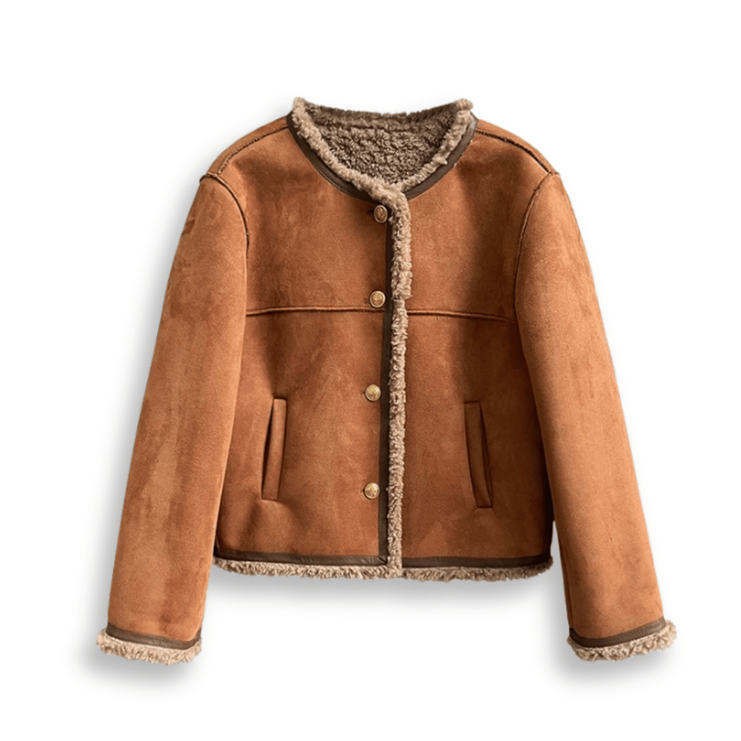 Thalia Suede Shearling Jacket