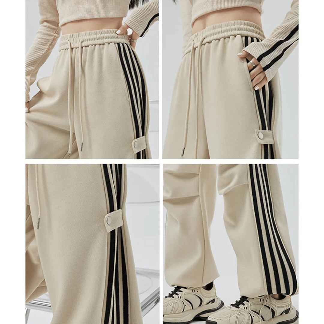 Oversized Pocket Wide-Leg Pants