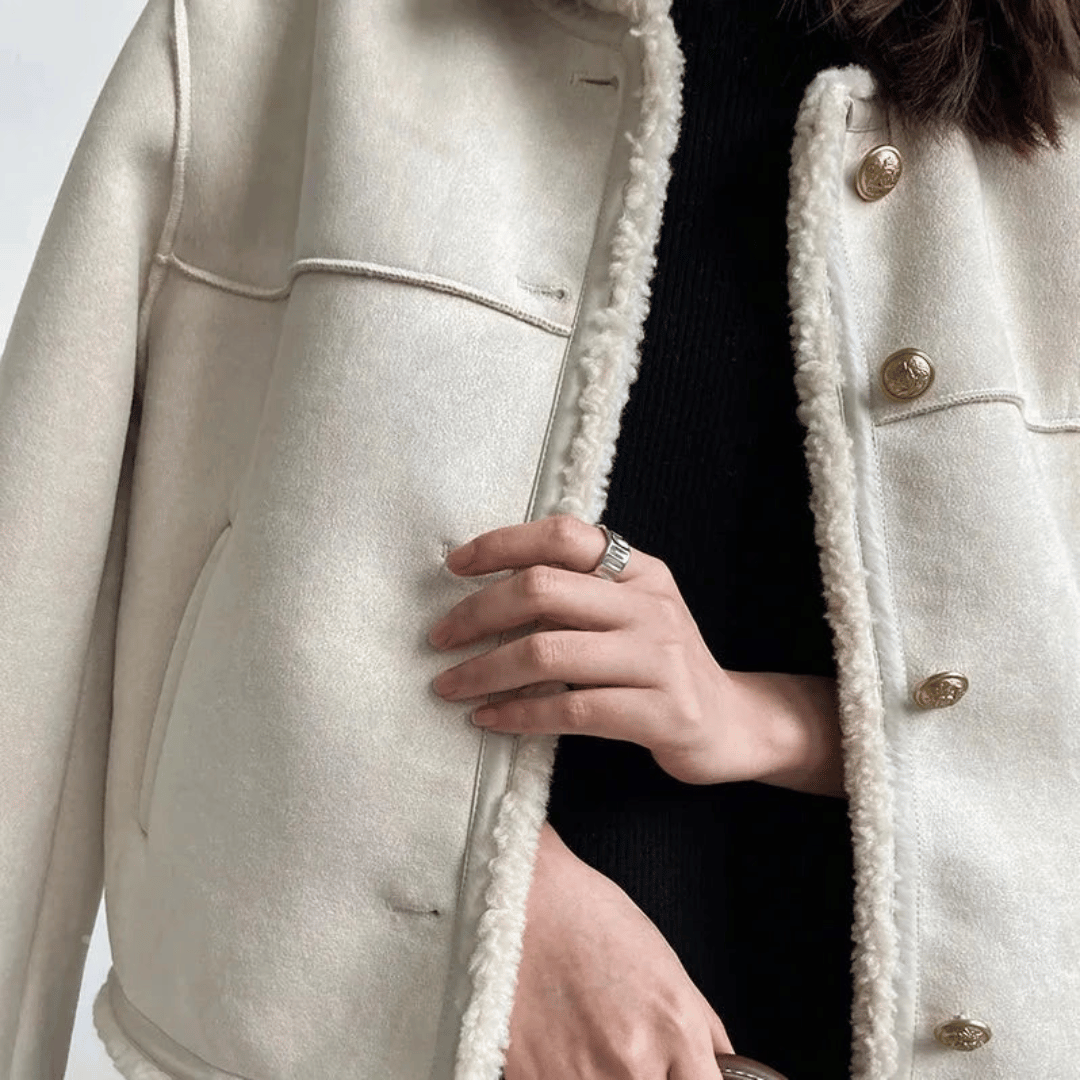 Thalia Suede Shearling Jacket