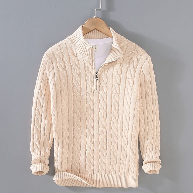 Leonardo - Wool Quarter-Zip - Edward Fraiser