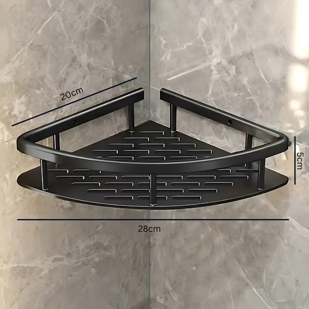 Rustproof Wall-Mounted Bathroom Organizer – 1 & 2 Tier