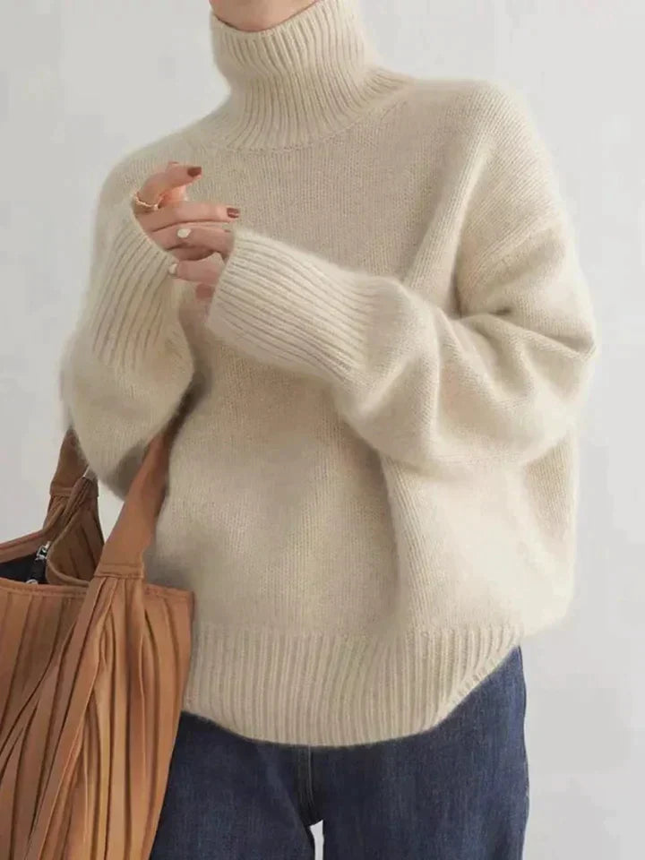 Malta Cashmere Turtleneck Sweater for Women