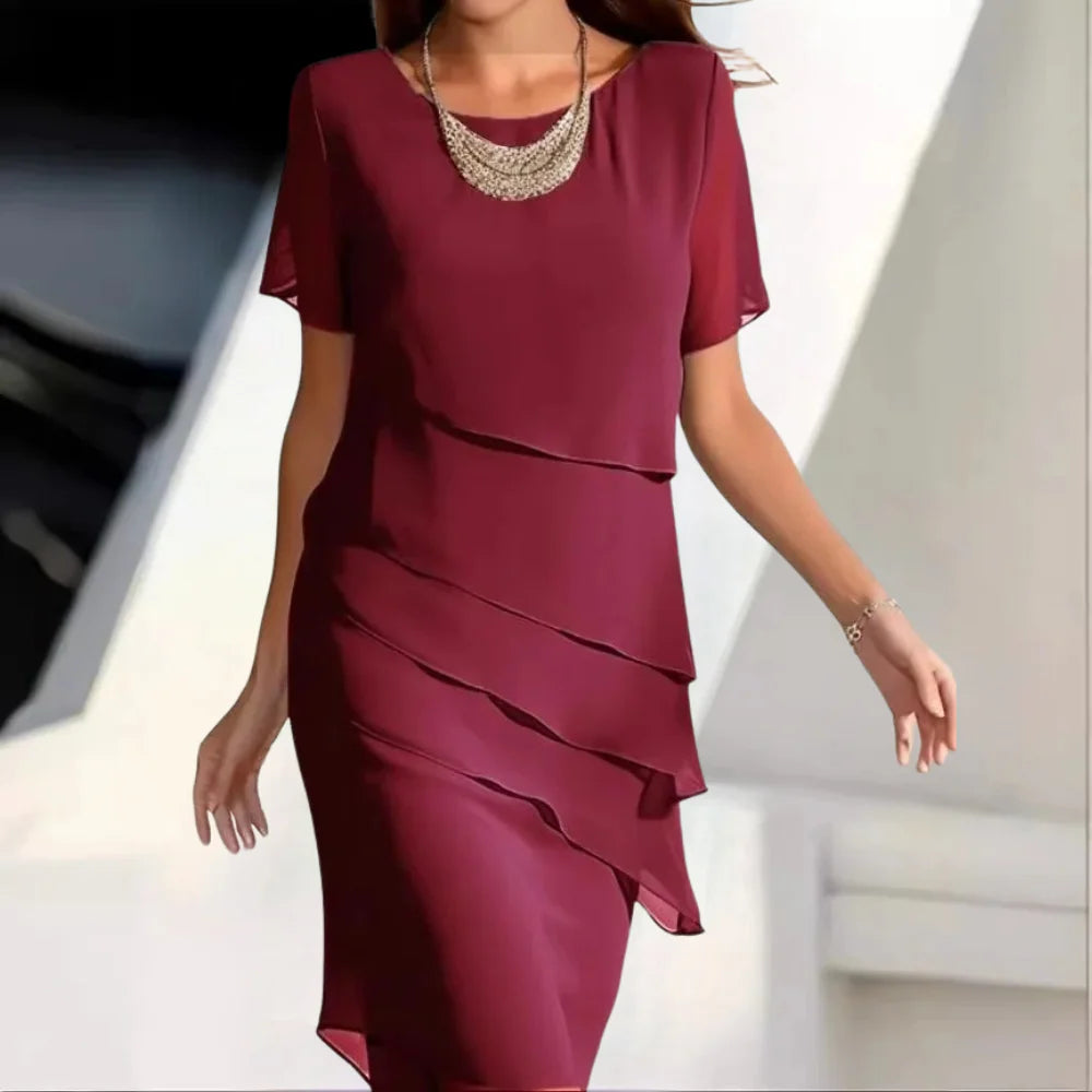 Malta Chiffon Midi Dress