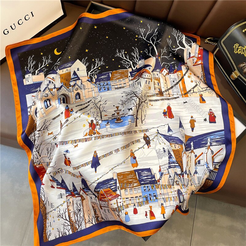 Avignon Silk Square Scarf