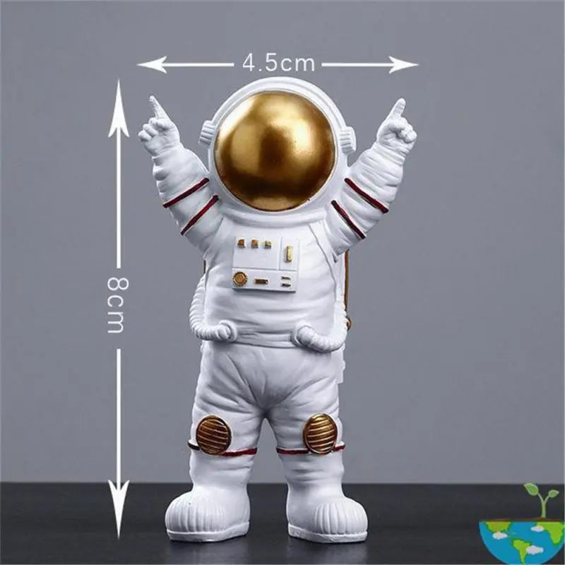 Astronaut Resin Desk Figurine – Space Suit Sculpture for Home & Office Decor