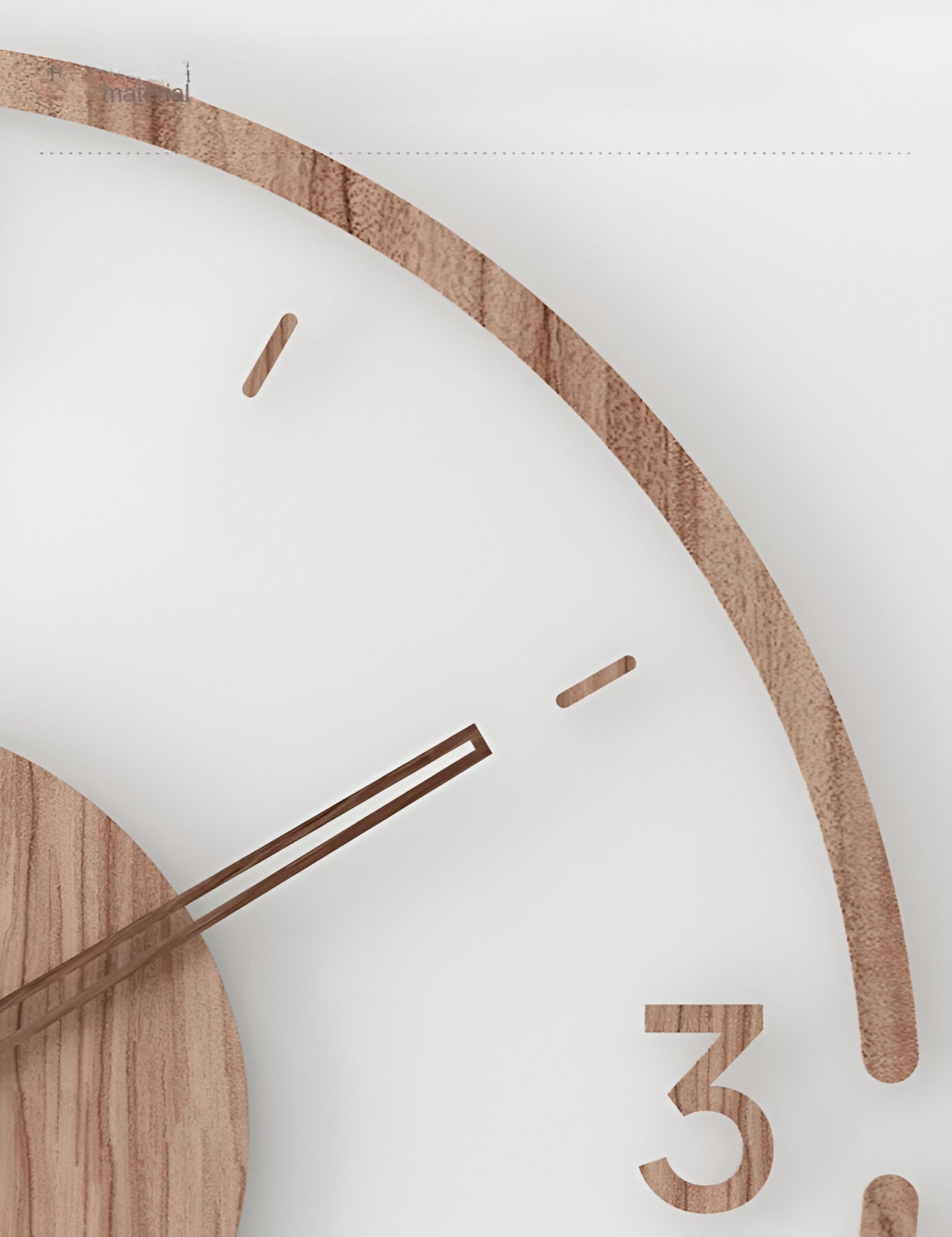 Transparent Acrylic Wall Clock – Silent Non-Ticking Wooden Design