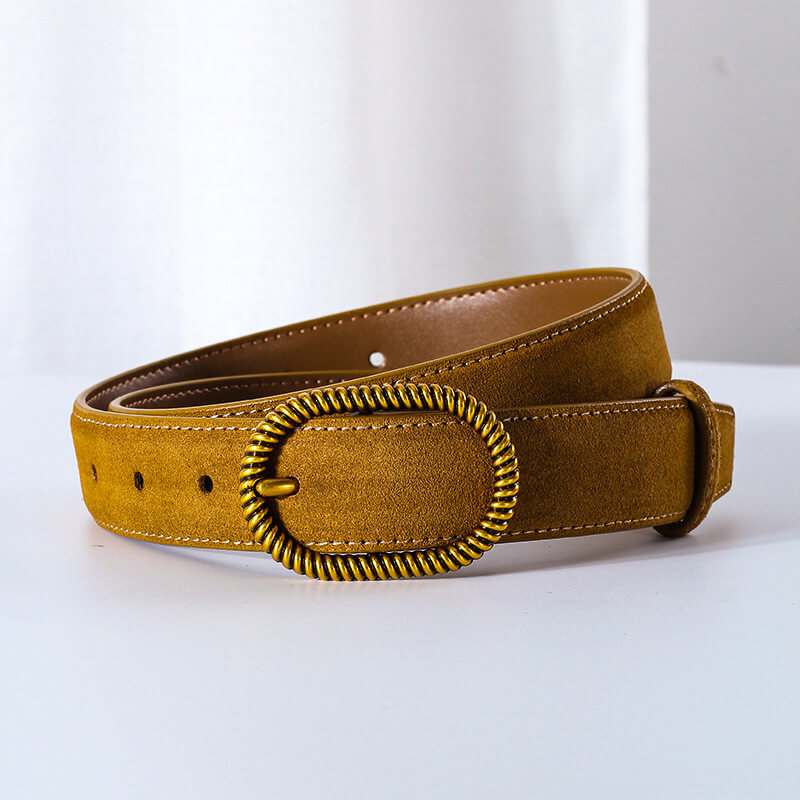 Florence Rope-Buckle Suede Belt