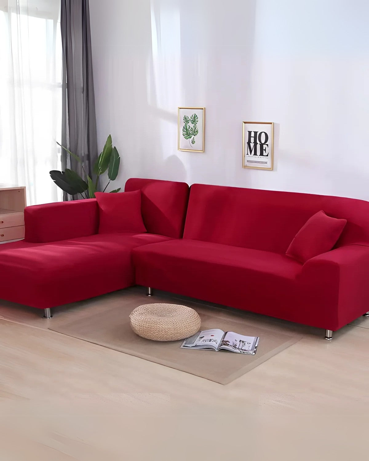 Corner Sofa Stretch Cover Set – Modern Fit
