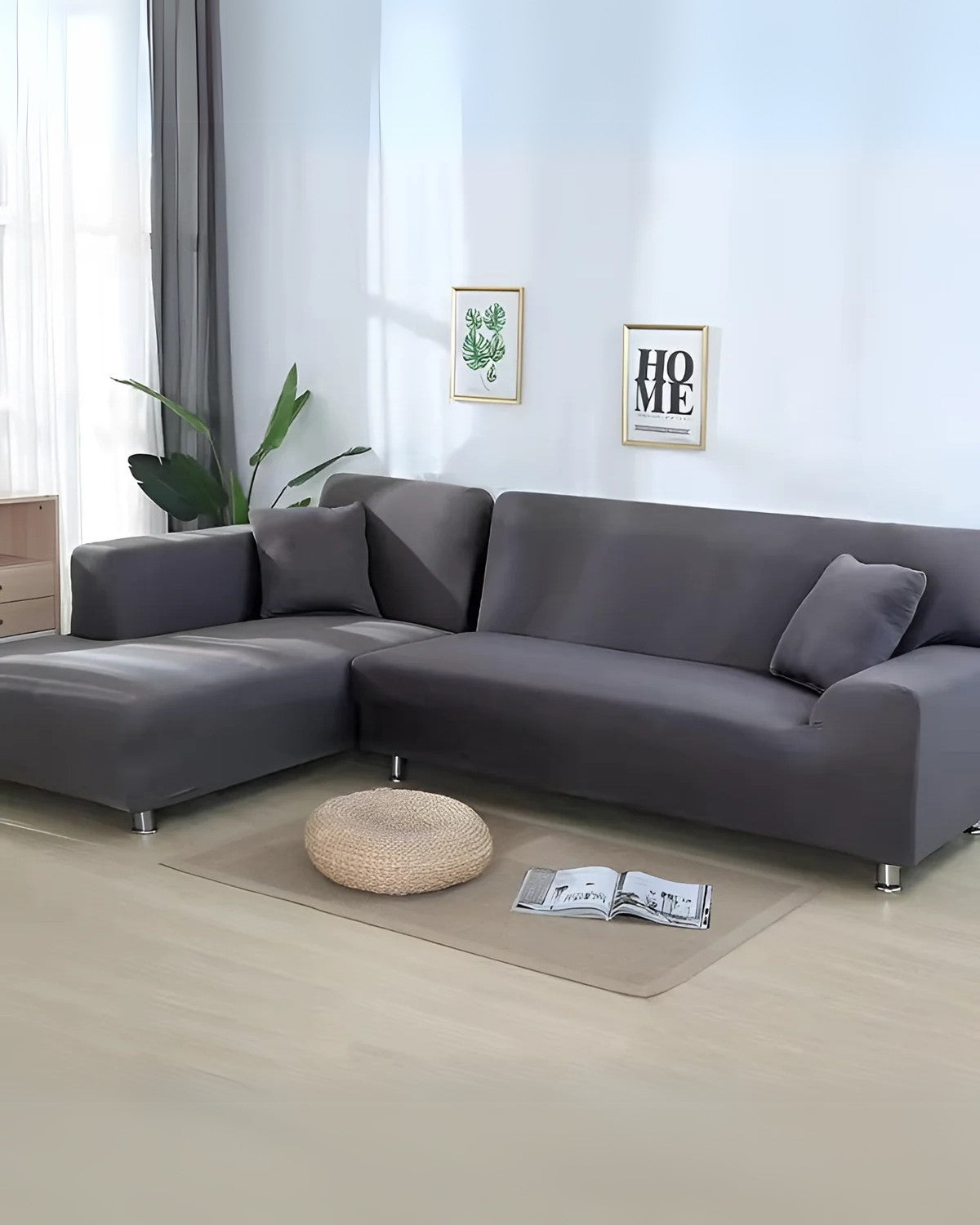 Corner Sofa Stretch Cover Set – Modern Fit