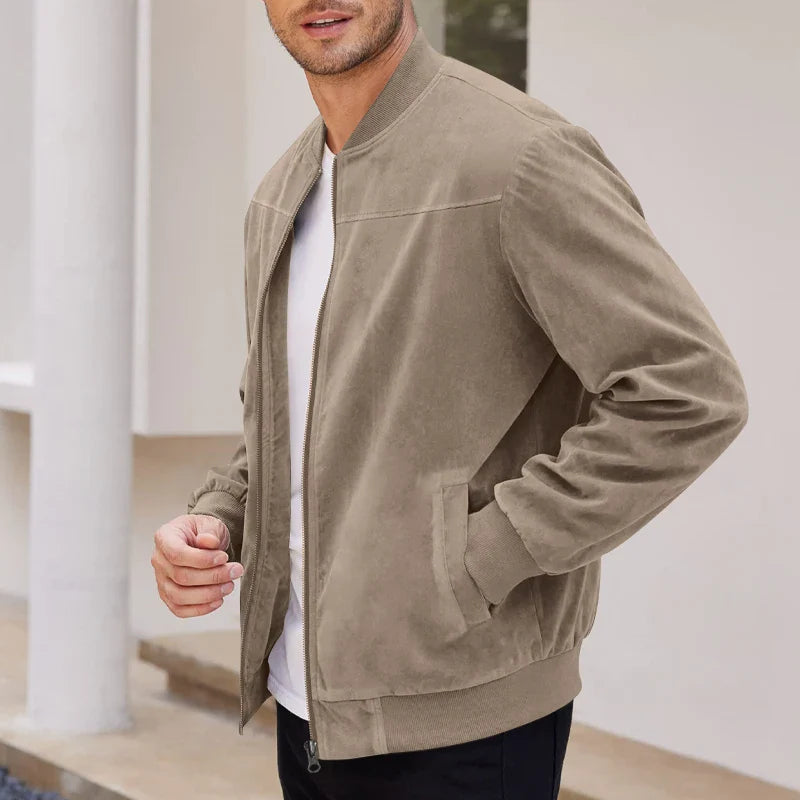 Harrison Suede Bomber Jacket