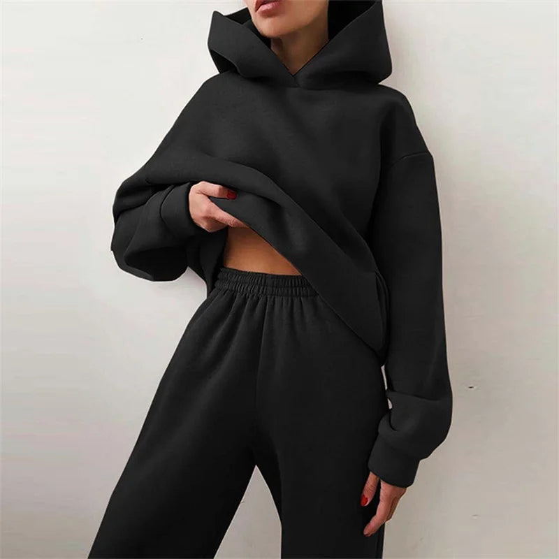Avina Relaxed Fleece Tracksuit Set