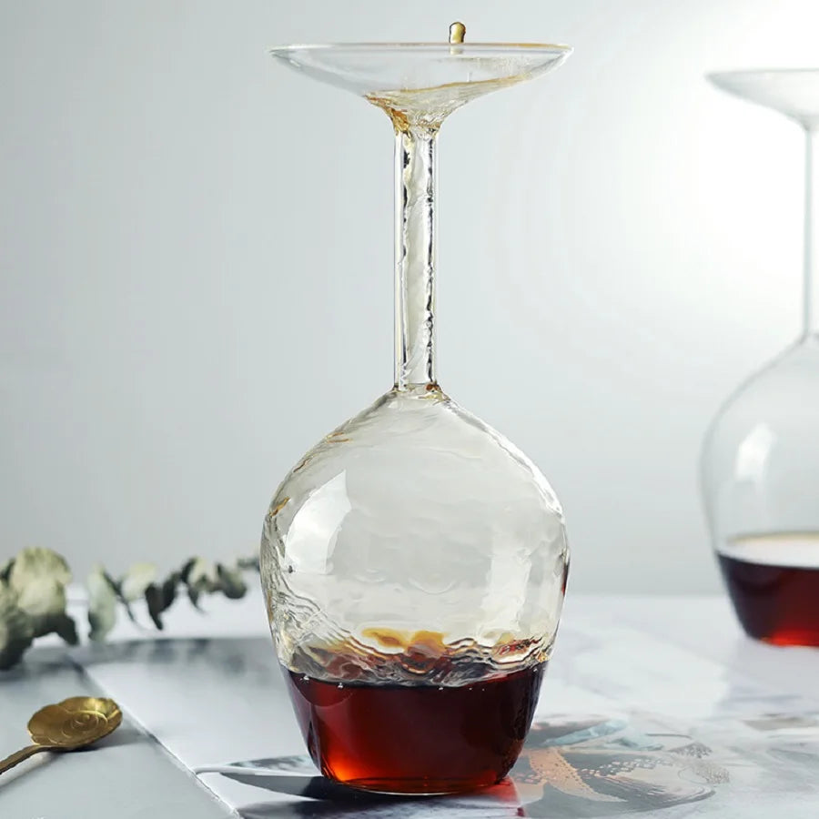 Upside-down Decanter Glass