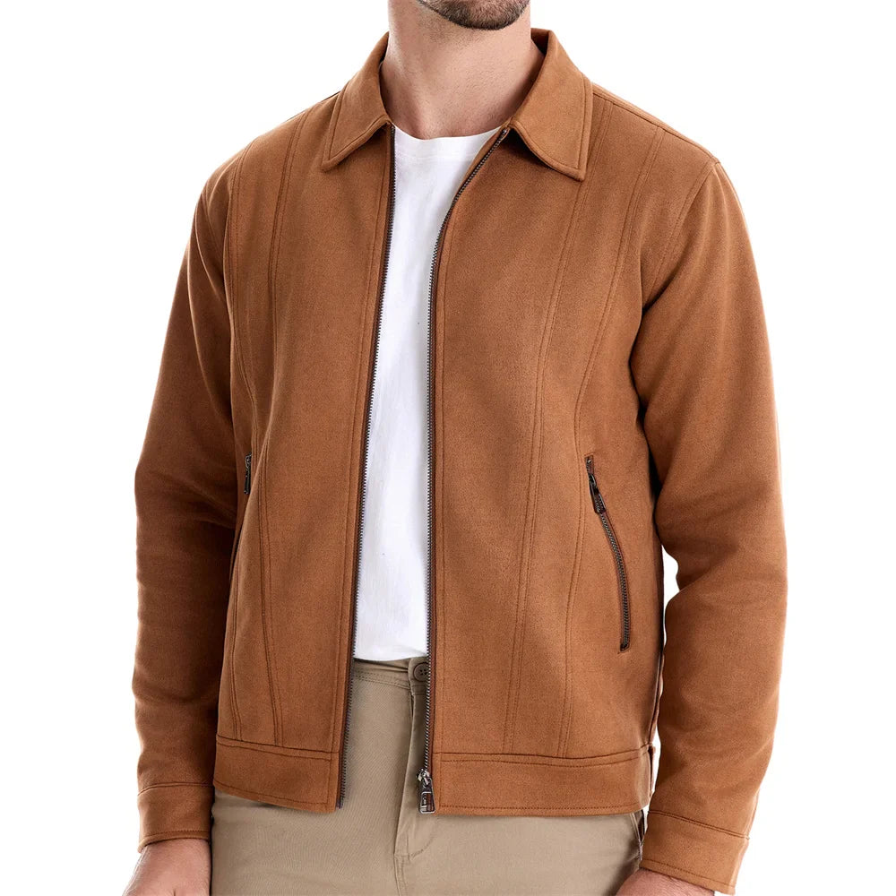 Elias Suede Zip Jacket