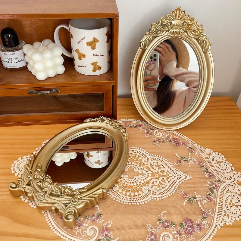 Château Élise Gold Vanity Mirror