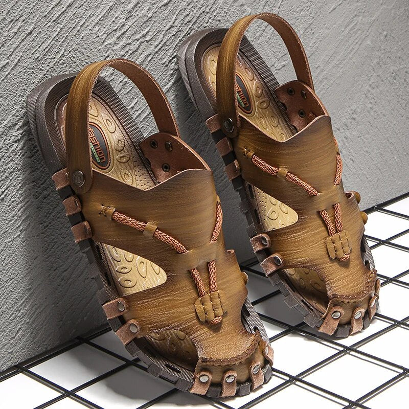 Tribal Genuine Leather Sandals - Edward Fraiser