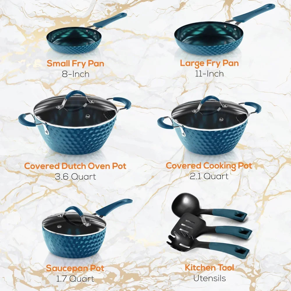 CeruleanEdge Non-Stick Cookware Set