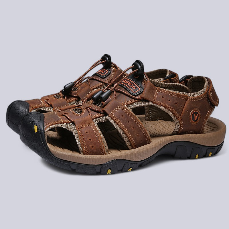 Luciano Leather Fisherman Sandals