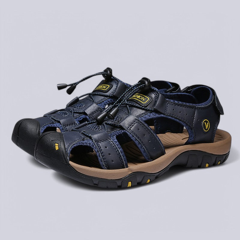 Luciano Leather Fisherman Sandals