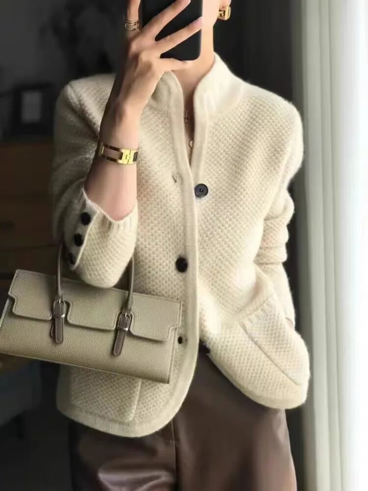 Elara Half-Neck Cardigan