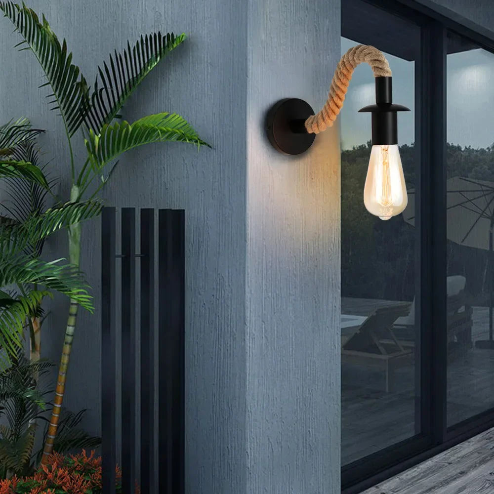 Vintage Rope Wall Lamp