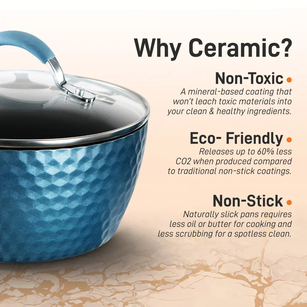 CeruleanEdge Non-Stick Cookware Set