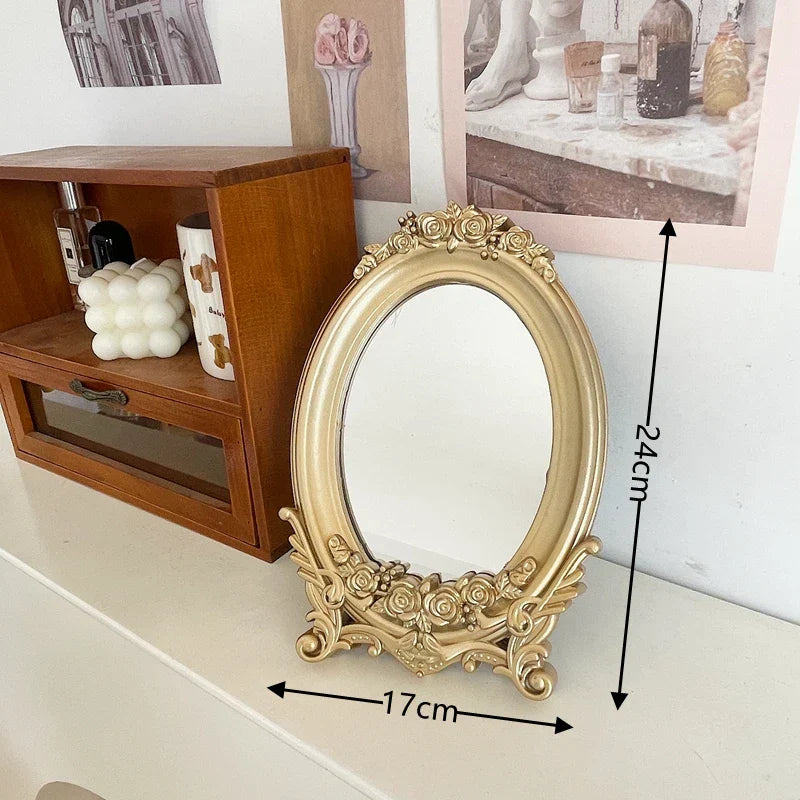 Château Élise Gold Vanity Mirror