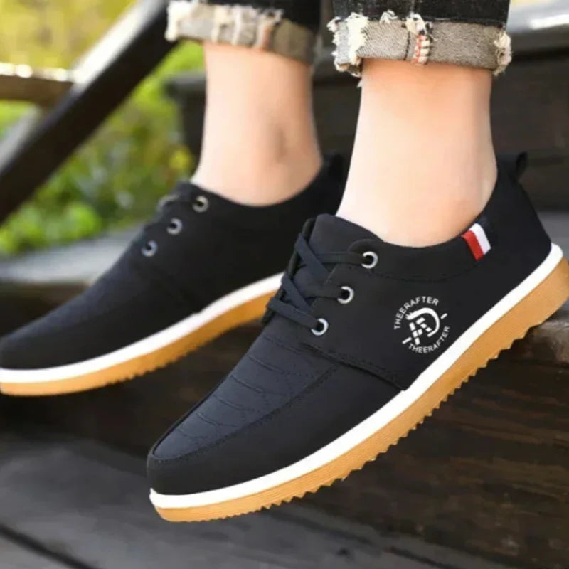 Canvas Walking Loafers – Lightweight Slip-On Sneakers for Men