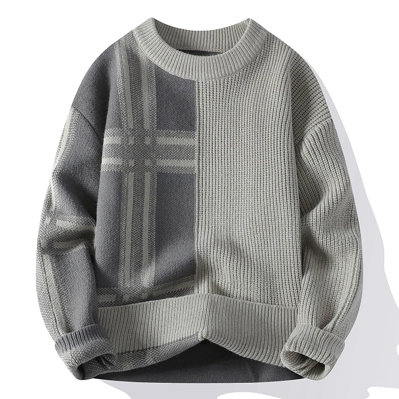Marlow Patchwork Crew Neck Jumper