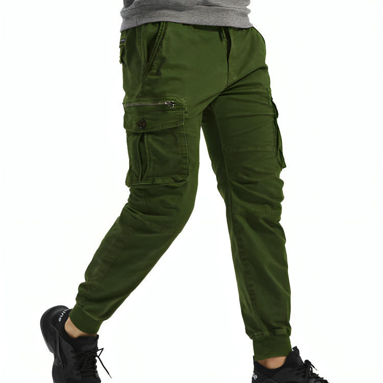 Mens Cotton Cargo Trousers - Edward Fraiser