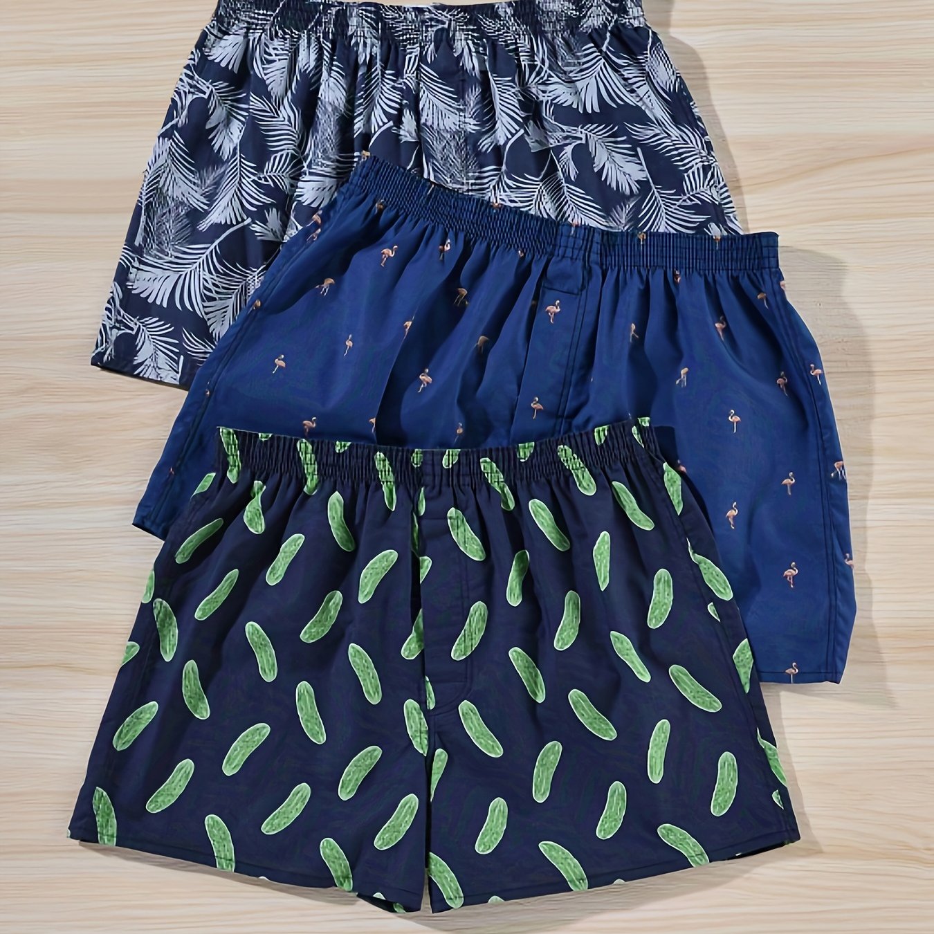 Set of 3 Men's Boxers made of 100% Cotton