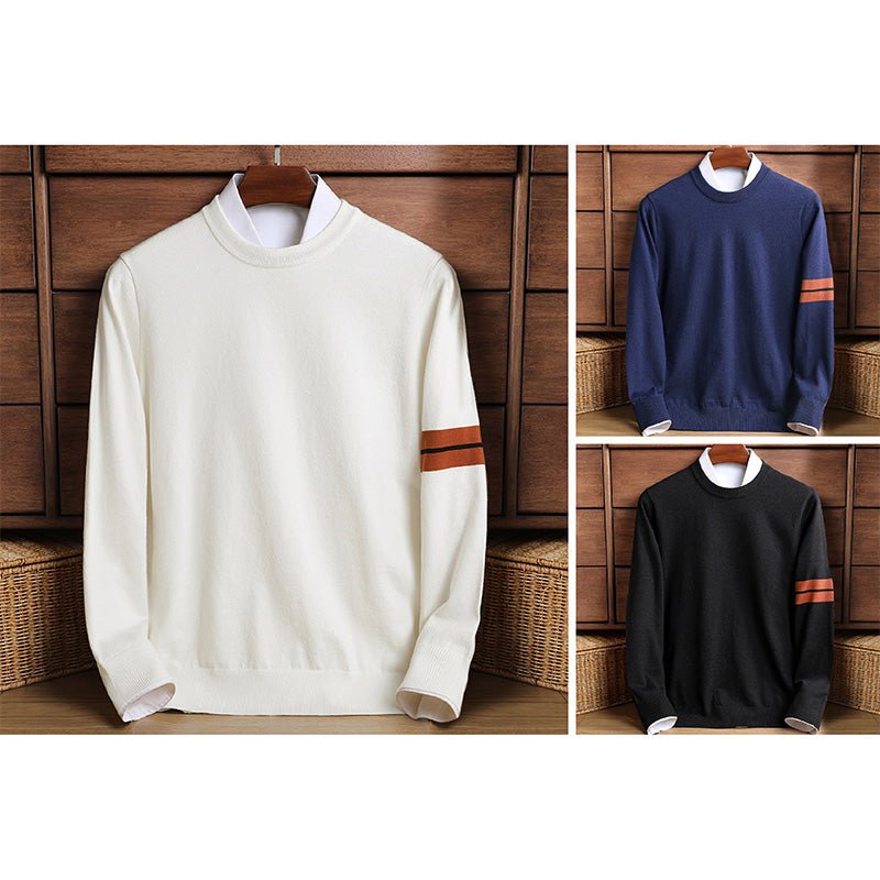 Preston Knit Sweater – Crew Neck Wool Blend