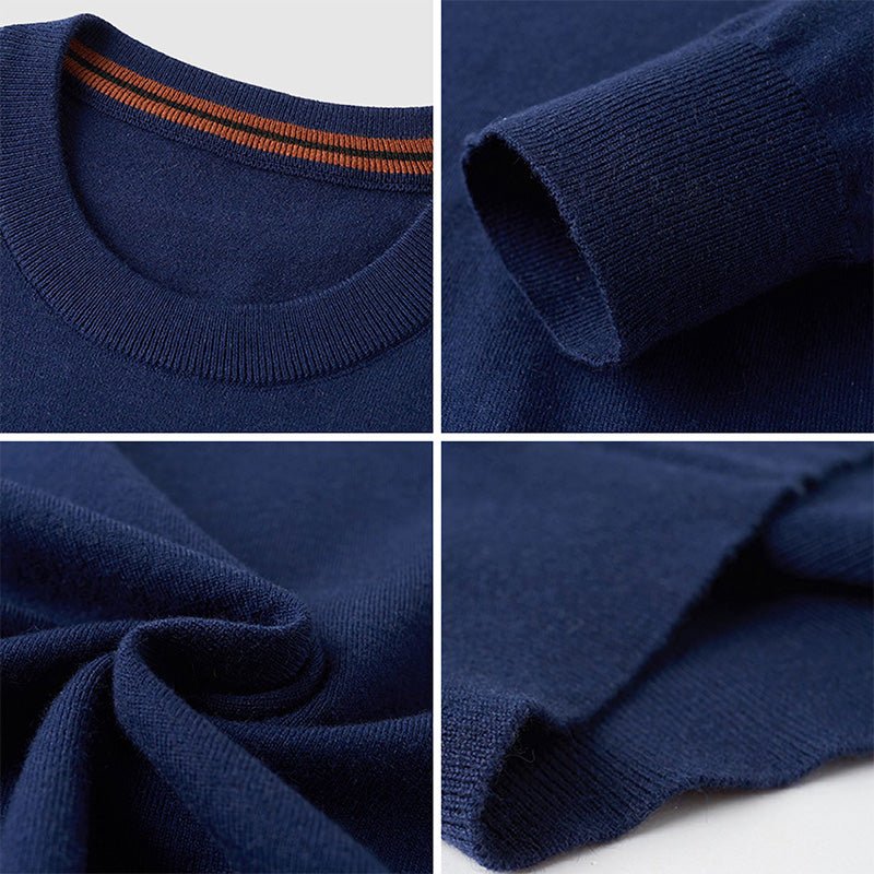 Preston Knit Sweater – Crew Neck Wool Blend