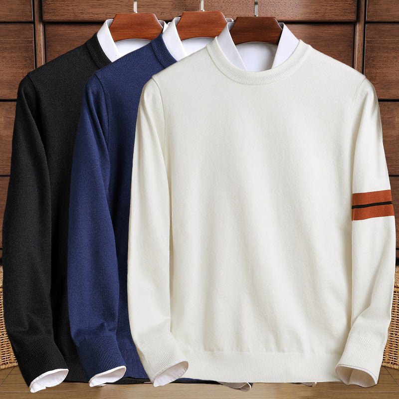 Preston Knit Sweater – Crew Neck Wool Blend