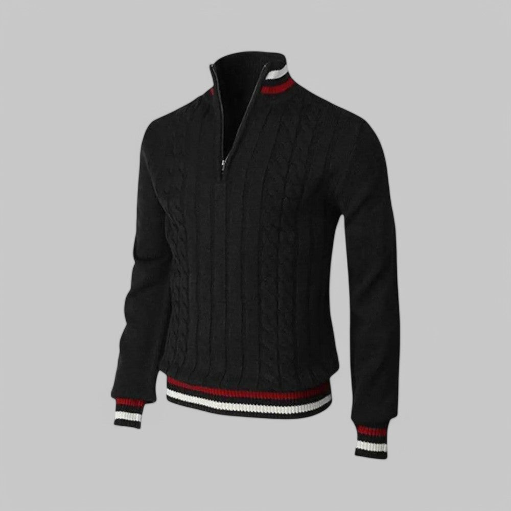 Brighton Half-Zip Knitted Jumper