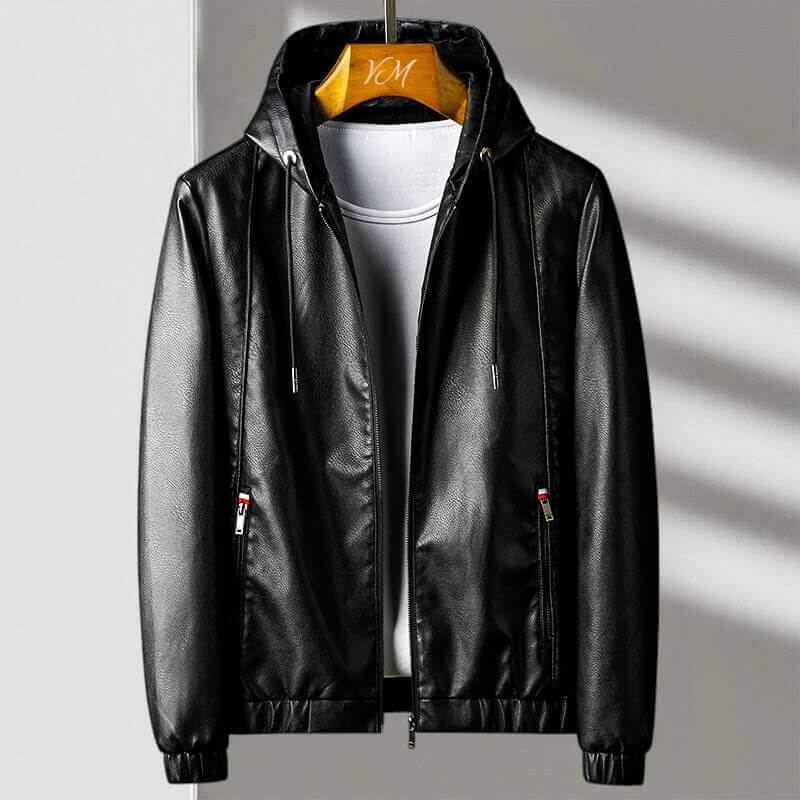 Turin Hooded Leather Jacket