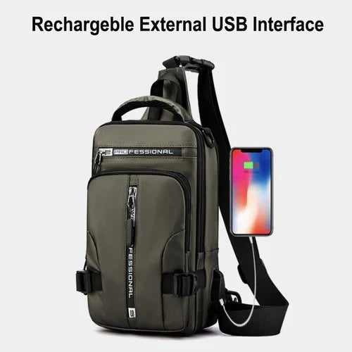 Anti-Theft Waterproof Backpack with USB Charging Port