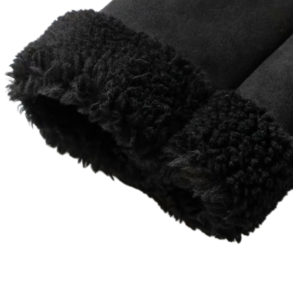 Daphne Faux Suede Shearling Jacket