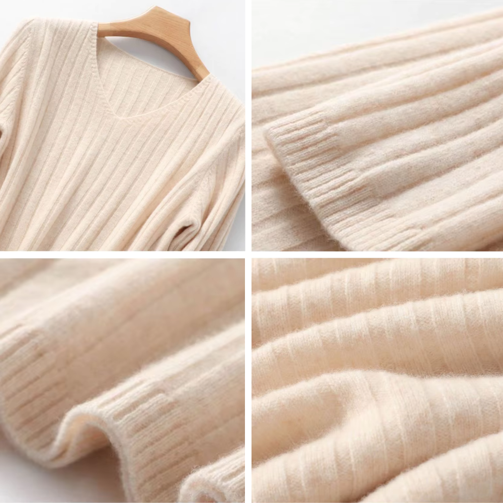 Valona V-Neck Knitted Sweater