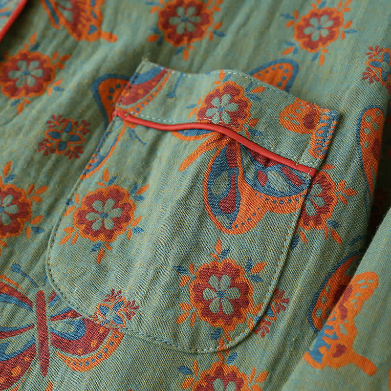 Maribel Butterfly Cotton Lounge Set